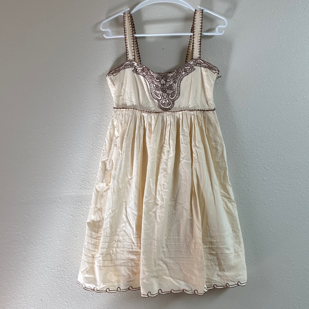 Viola (by Anthropologie) dress with embroidery detailing. Gently used.